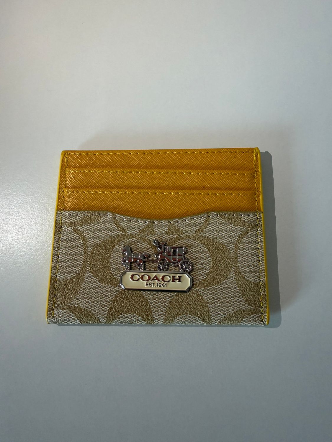 Coach cardholder Yellow