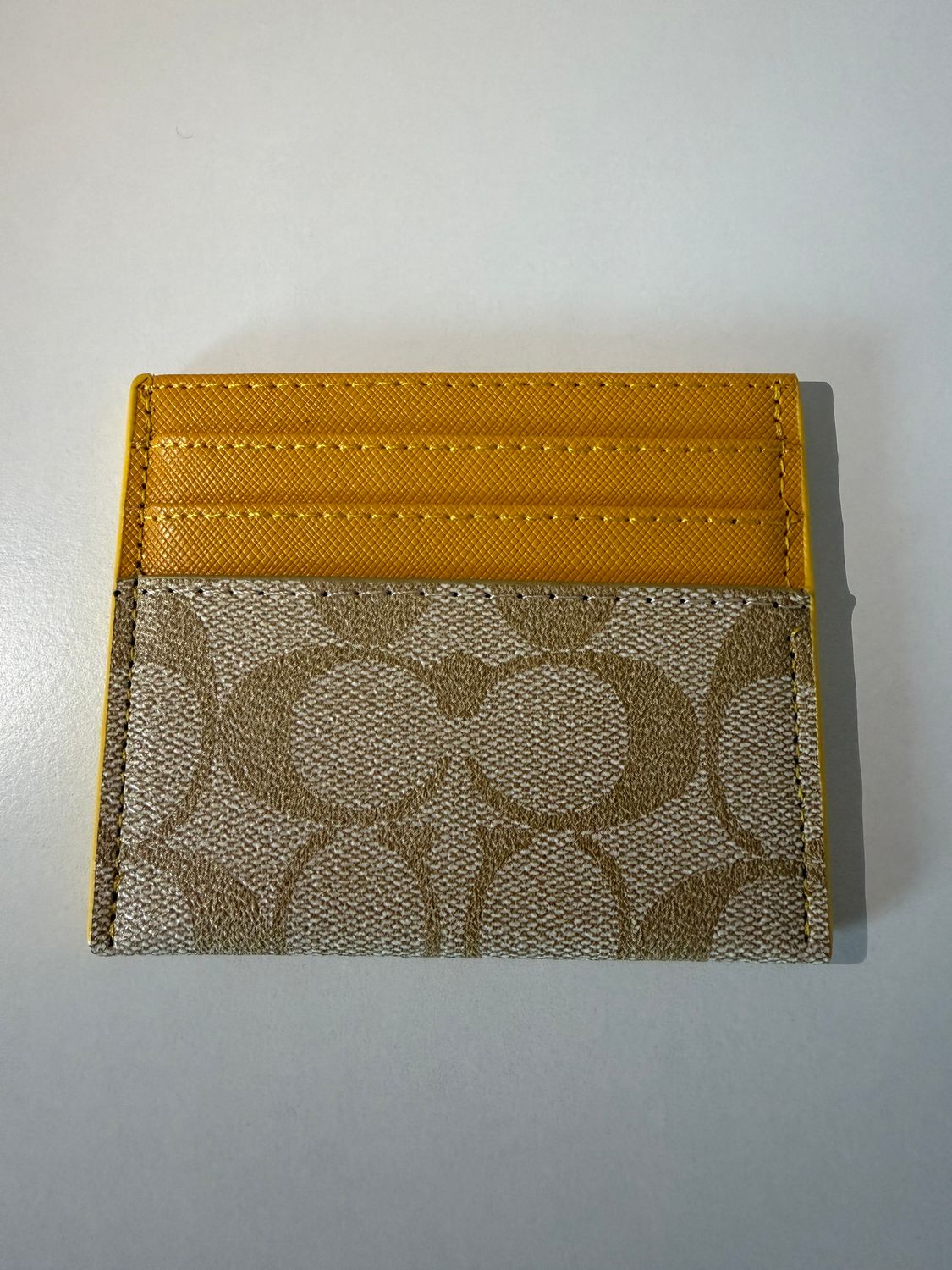 Coach cardholder Yellow