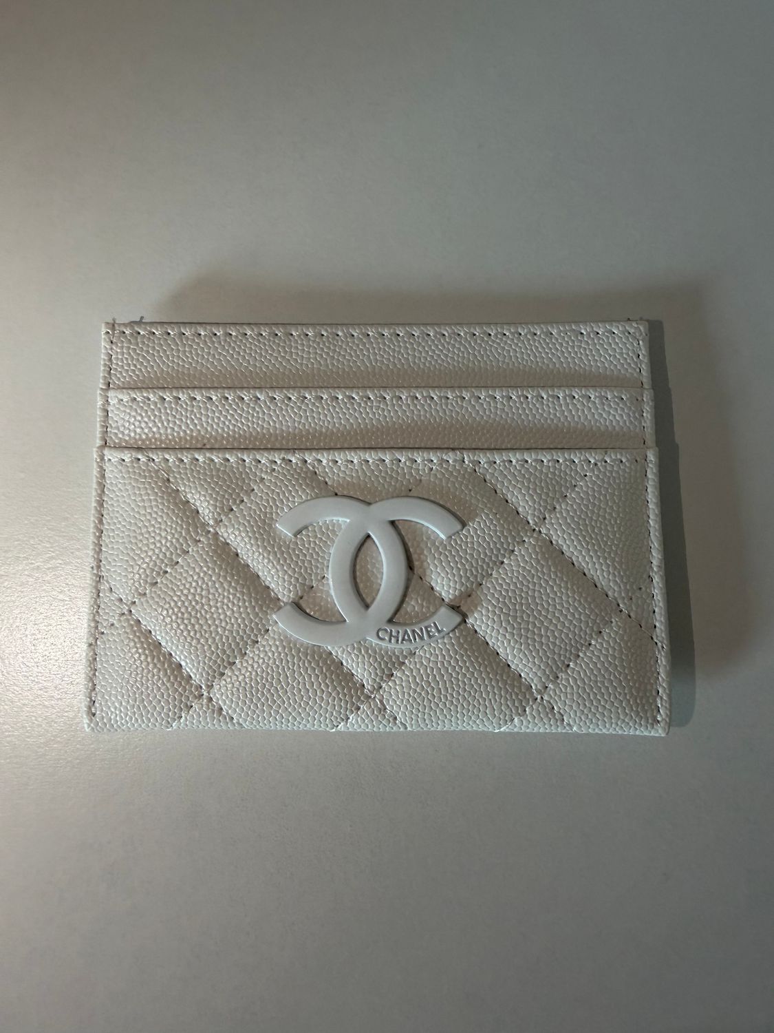 Chanel cardholder white