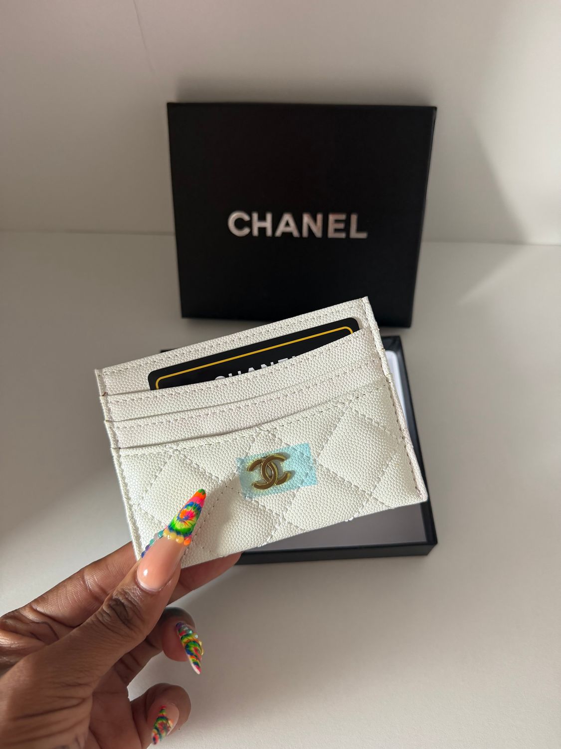 Chanel cardholder White