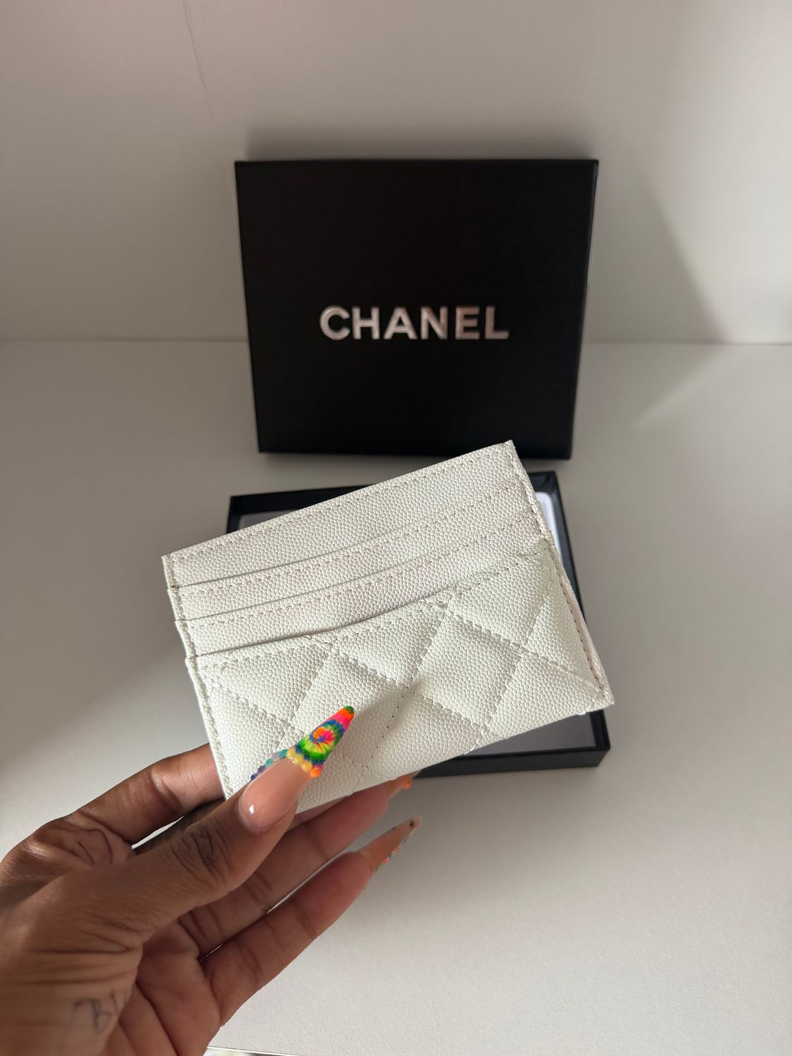 Chanel cardholder White