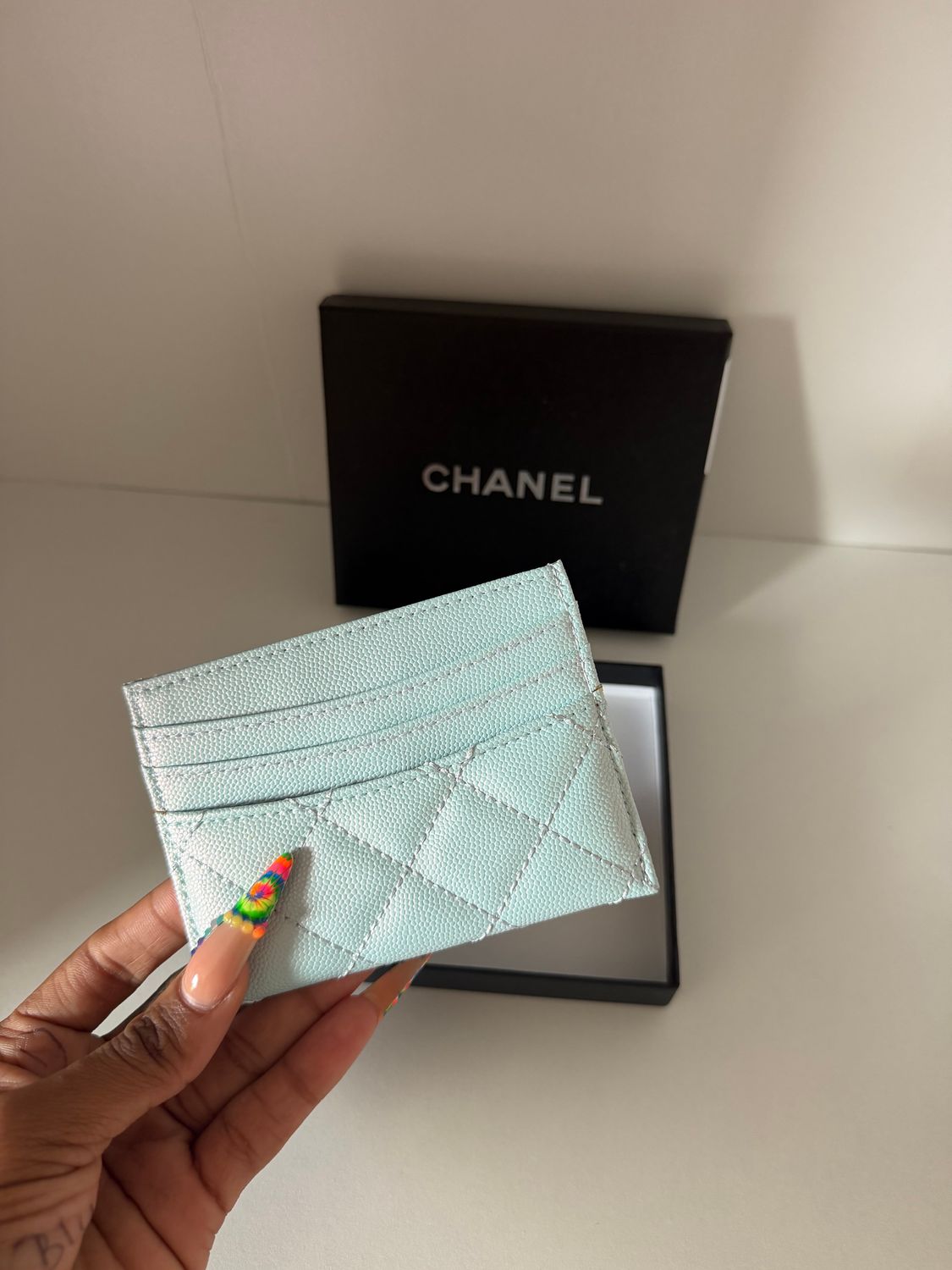 Chanel cardholder Mint