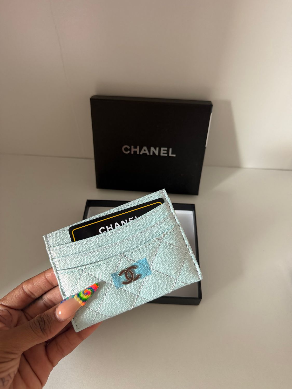 Chanel cardholder Mint