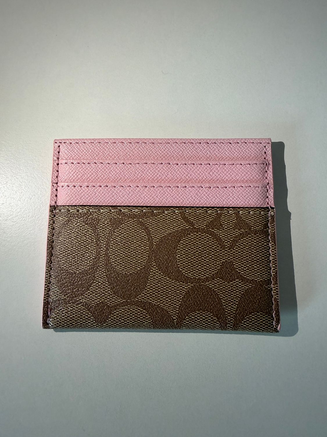 Coach cardholder Pink and Brown