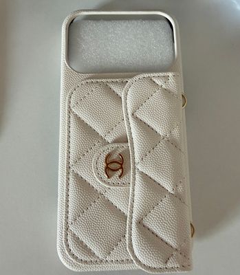 Chanel phone case cream 16 Pro Max