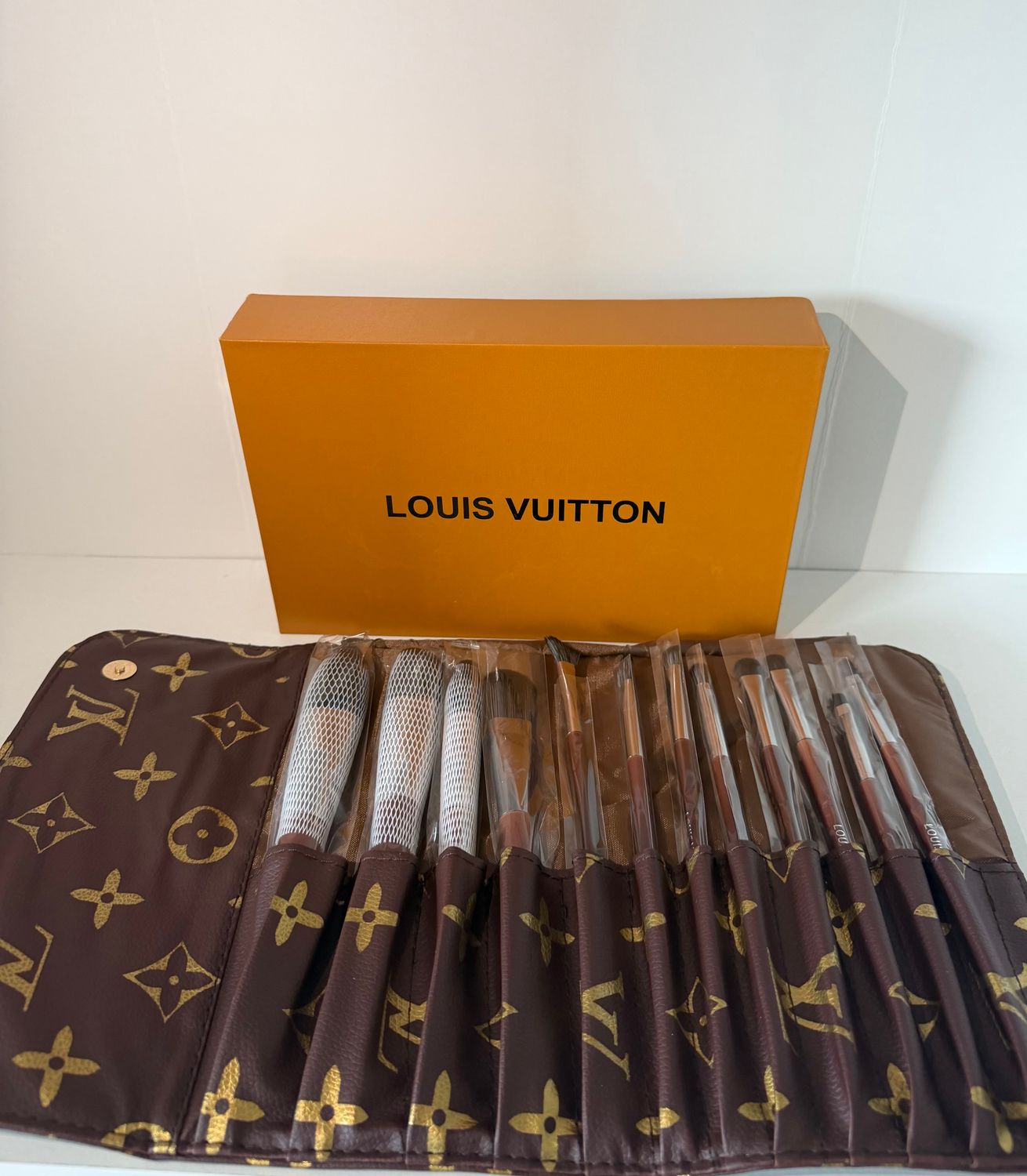 Louis Vuitton makeup brush set