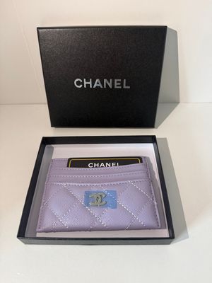 Chanel cardholder purple