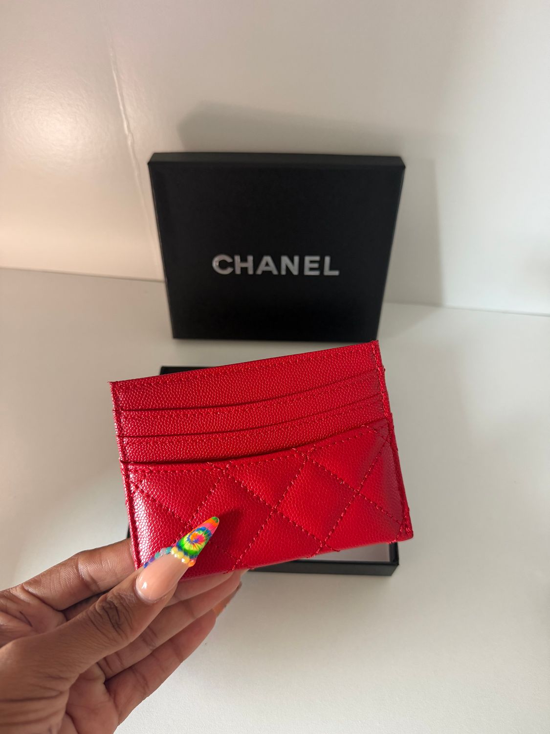 Chanel cardholder Red