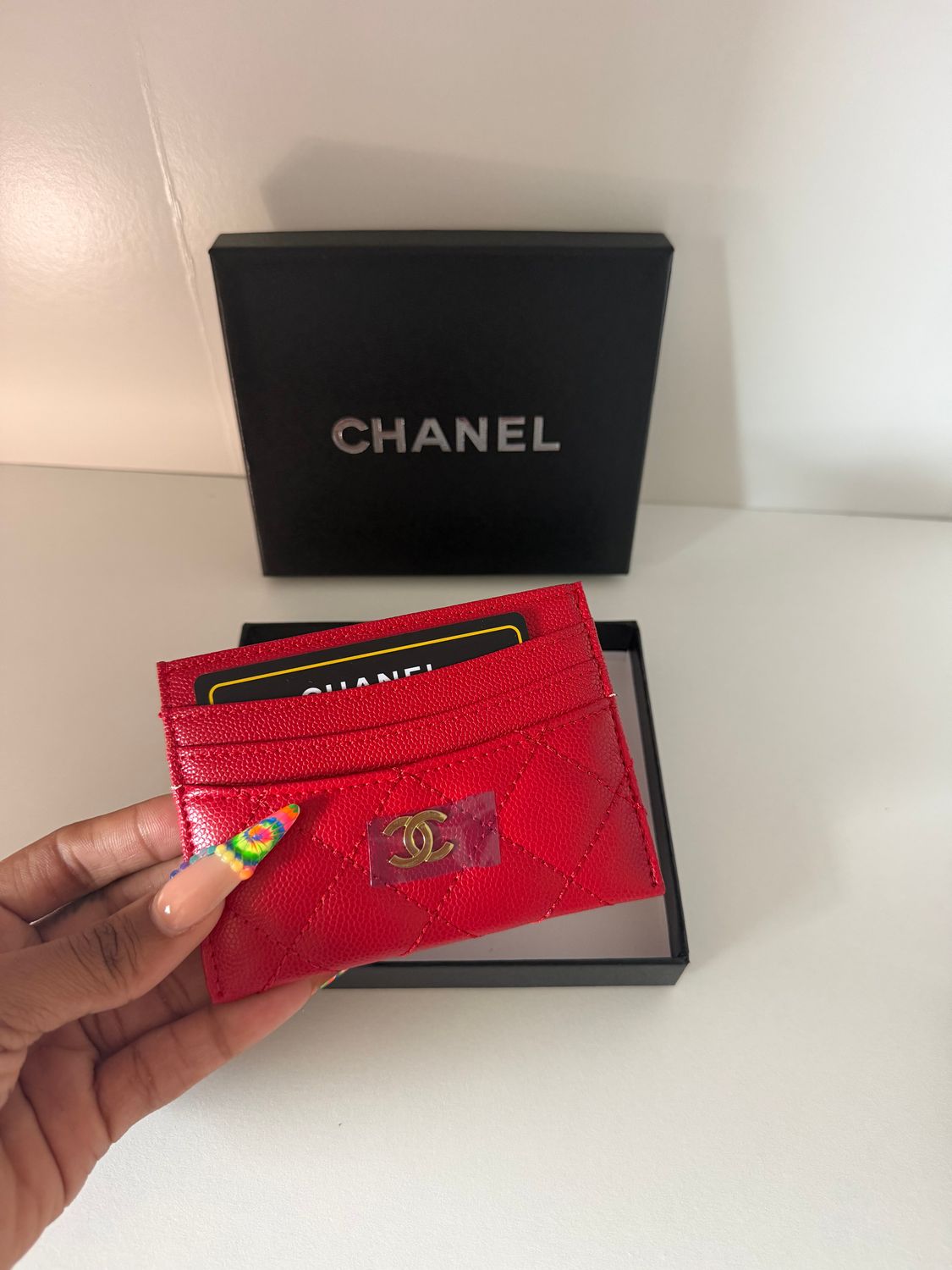 Chanel cardholder Red