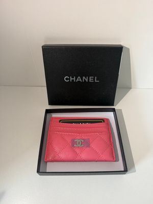 Chanel cardholder Bright pink
