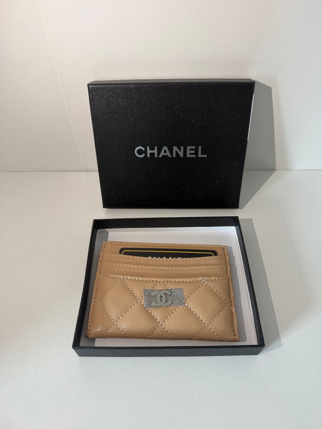 Chanel cardholder Light brown
