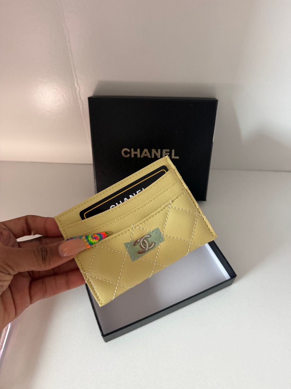 Chanel cardholder Yellow