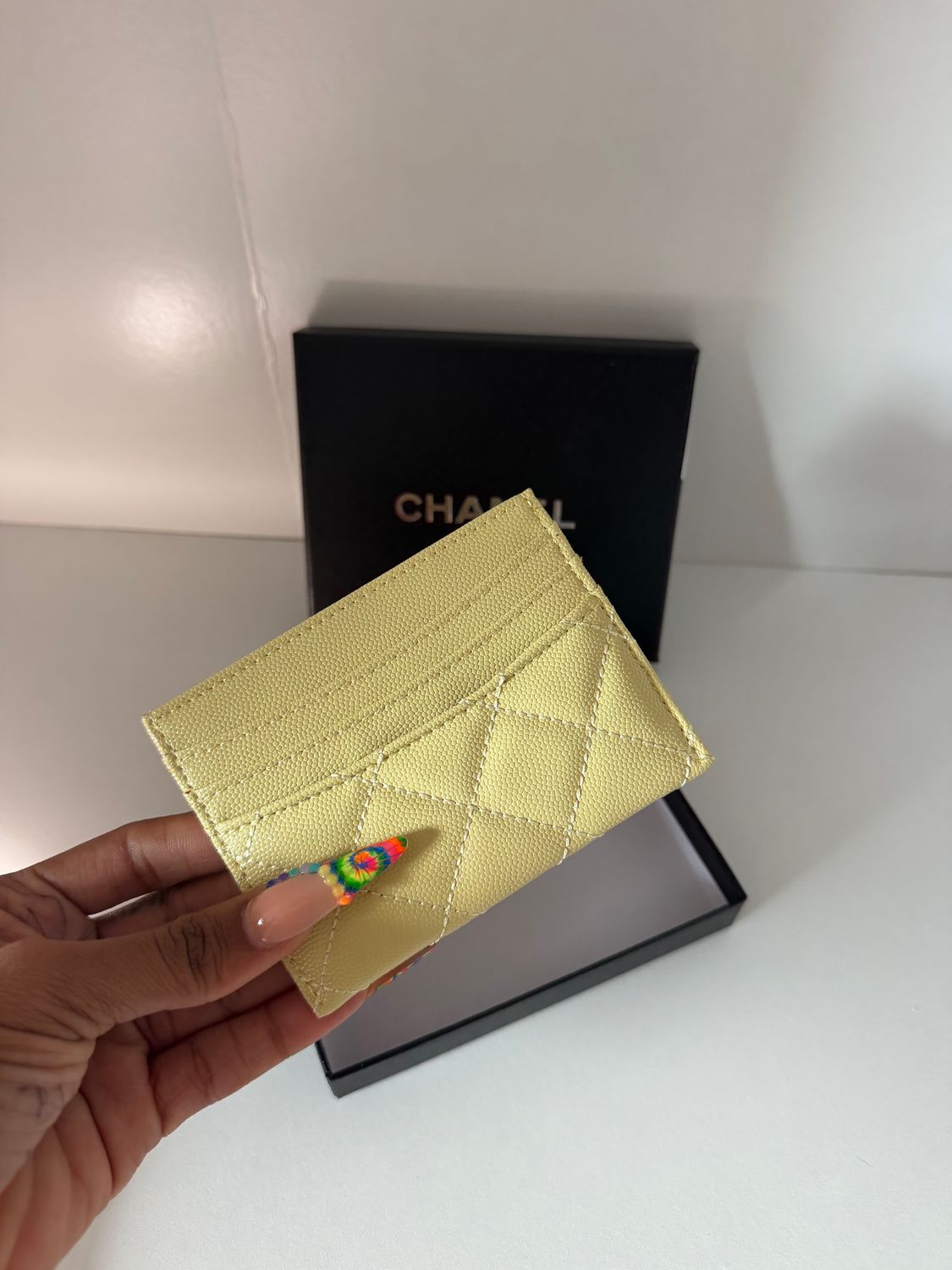 Chanel cardholder Yellow