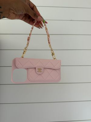 Chanel phone case pink 16 Pro Max