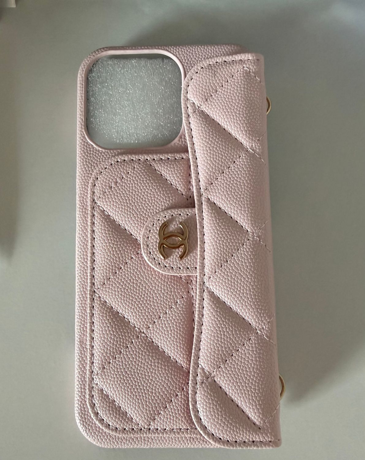 Chanel phone case pink 16 Pro Max