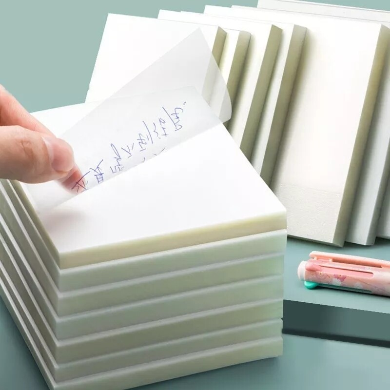 Transparent Sticky Notes Pad 50 pcs in 5 Colors