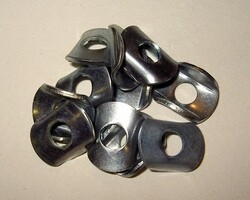 Frame assembly, retaining washer