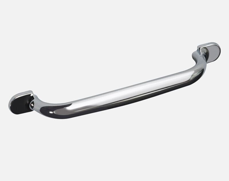Victorian Steel Bar - Polished Chrome