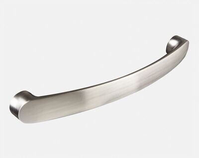 Round End Pull Handle - Brushed Steel