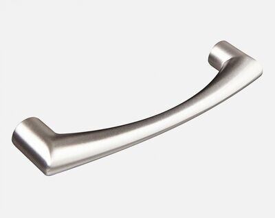 Curved Bow Pull Handle - Brushed Steel