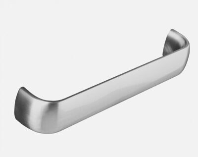 Wide D Pull Handle - Brushed Steel