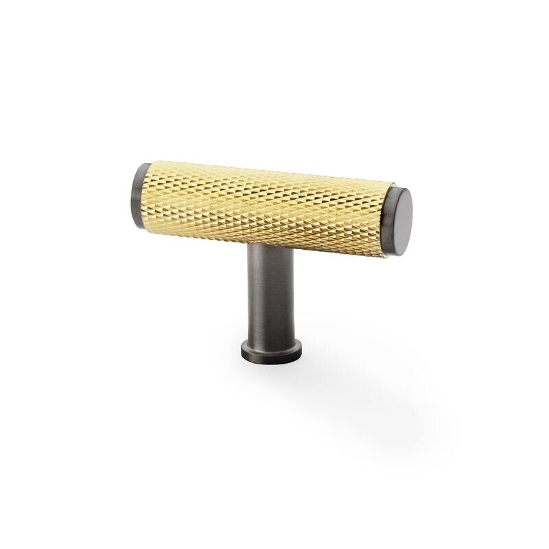 Alexander & Wilks Crispin Knurled Dual Finish T Bar Knob