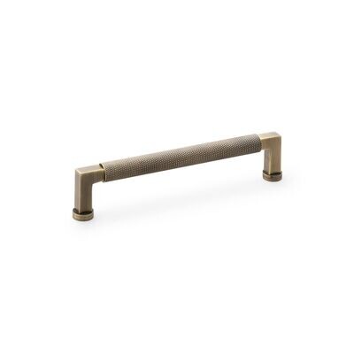 Alexander & Wilks Camille Knurled Pull Handle, Available Finishes: Antique Brass, Hole Centres: 160mm