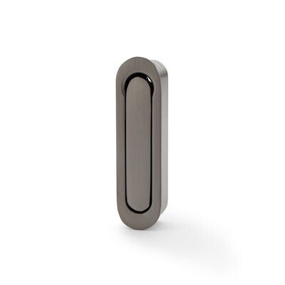 Alexander and Wilks Radius Sliding Door Edge Pull, Available Finishes: Dark Bronze PVD