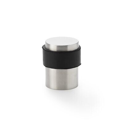 Alexander & Wilks Stainless Steel Floor Mounted Flat Top Cylinder Door Stop