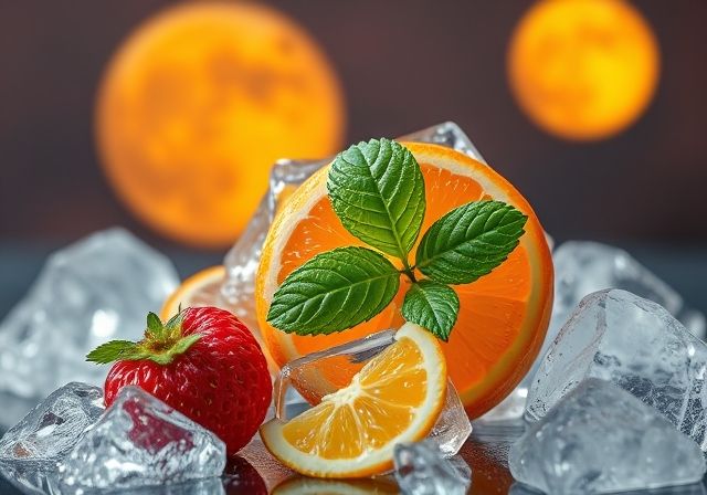 GET MOON STRAWBERRY ORANGE GREEN ICE