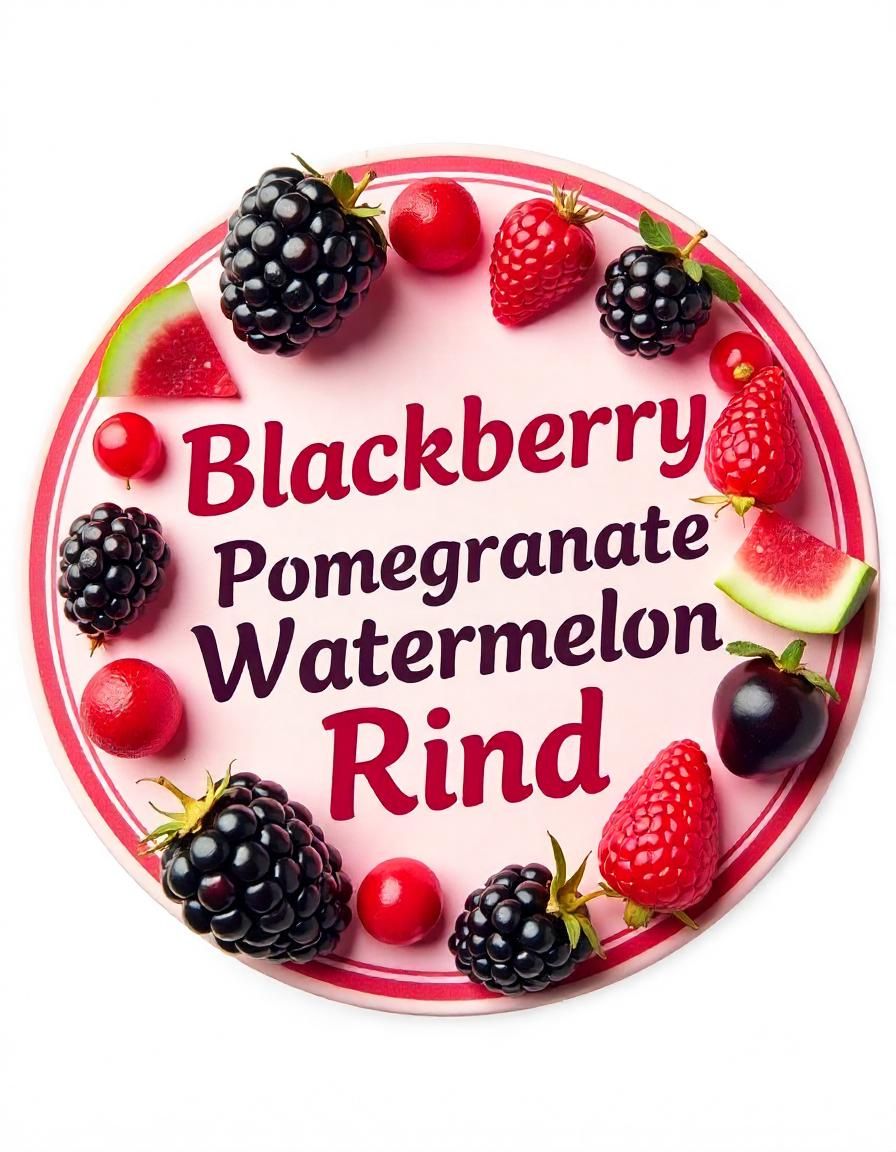 BLACKBERRY POMEGRANATE WATERMELON RIND