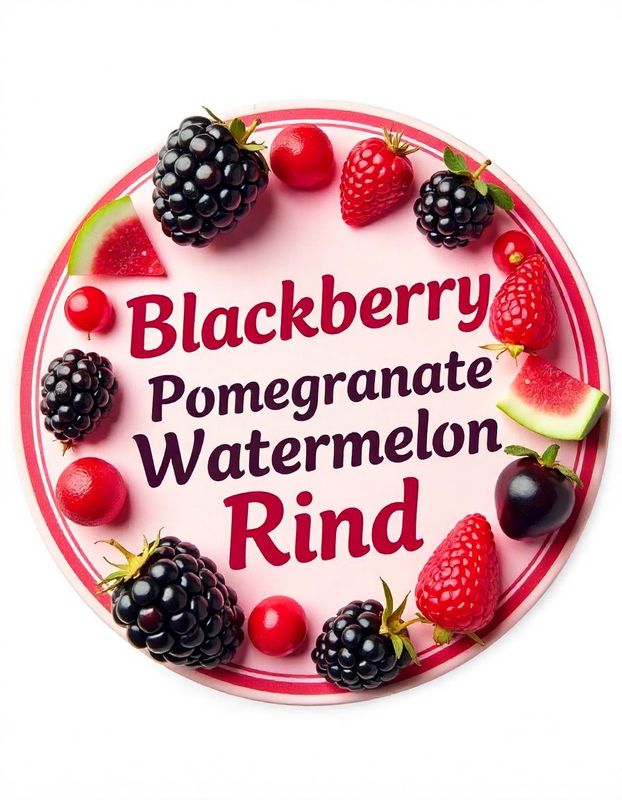 BLACKBERRY POMEGRANATE WATERMELON RIND
