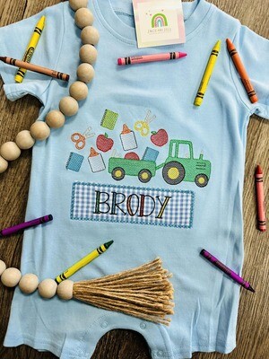 Back to School Tractor design! ( Boy or Girl)