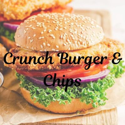 Chicken Crunch Burger &amp; Chips