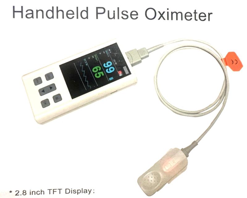 Veterinary Pulse Oximeter SPO2 Heart Rate monitor Tongue/Ear probe