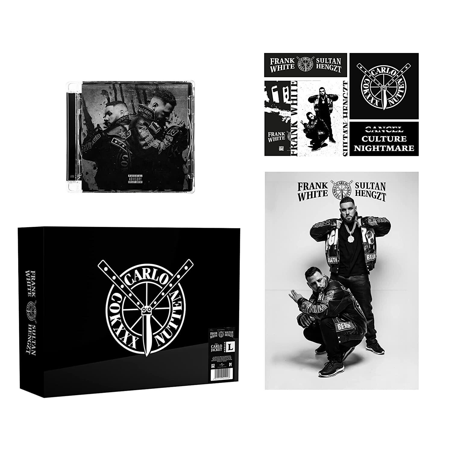 Frank White & Bass Sultan Hengzt - Cancel Culture Nightmare (Limited Fan Box Gr. L, XL oder XXL)(2022) 2CD