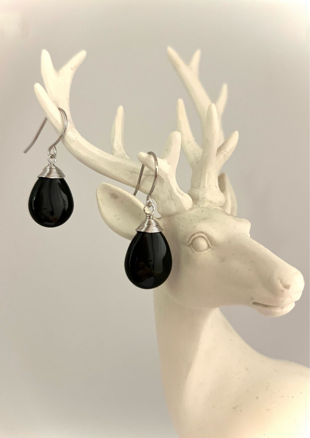 silberohrringe onyx