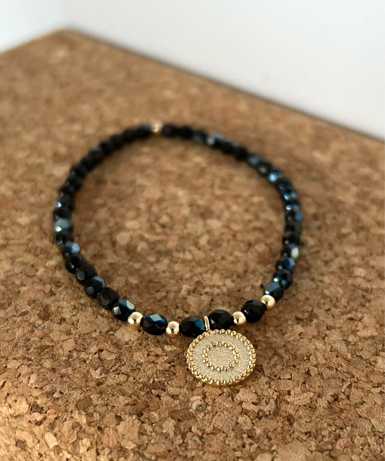armband glasschliffperle