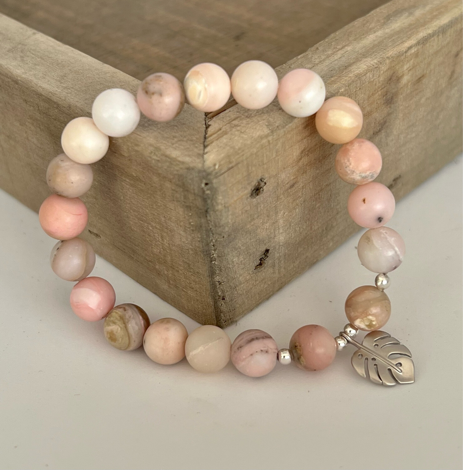 armband rosa opal