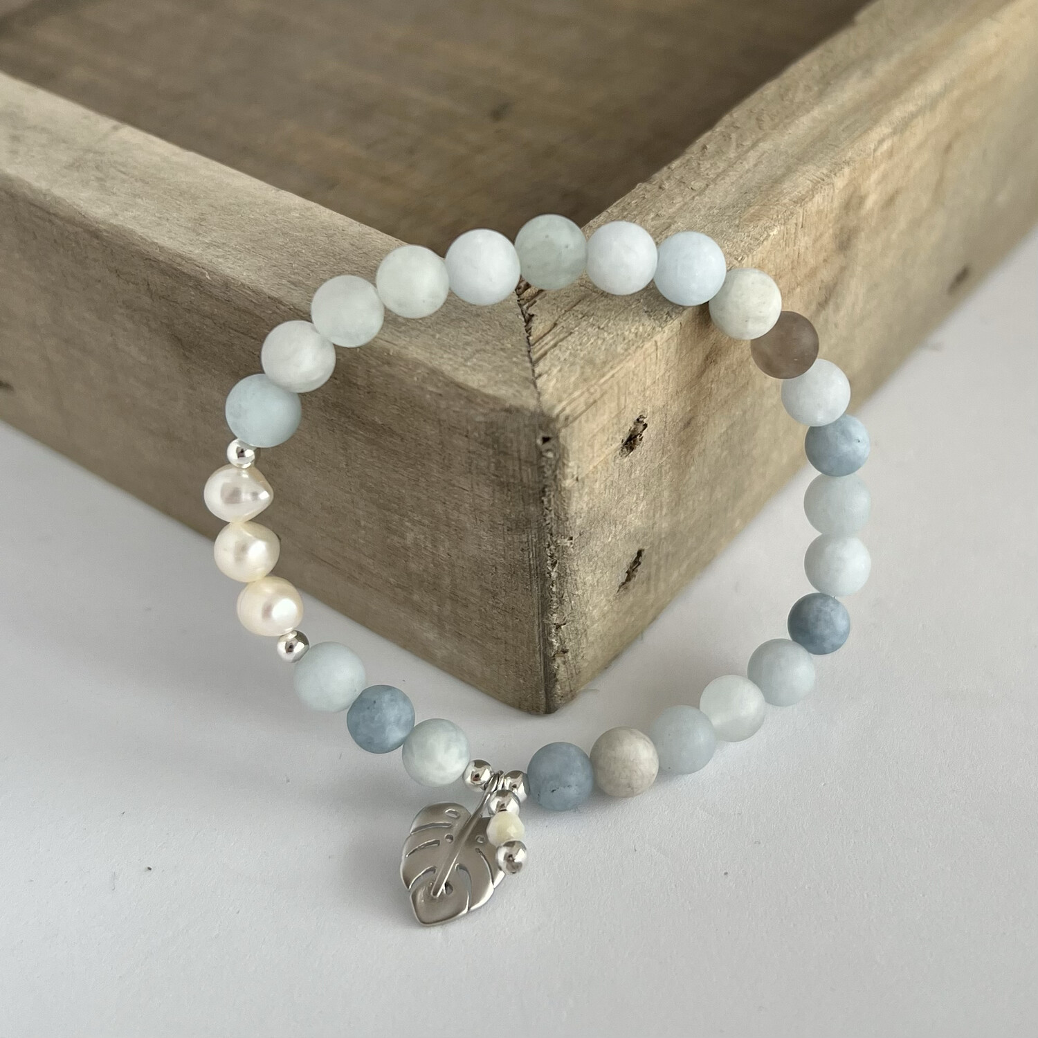 armband aquamarin