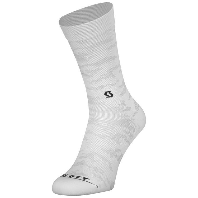 SCOTT SOCK TRAIL CAMO CREW WHITE/BLACK 45-47