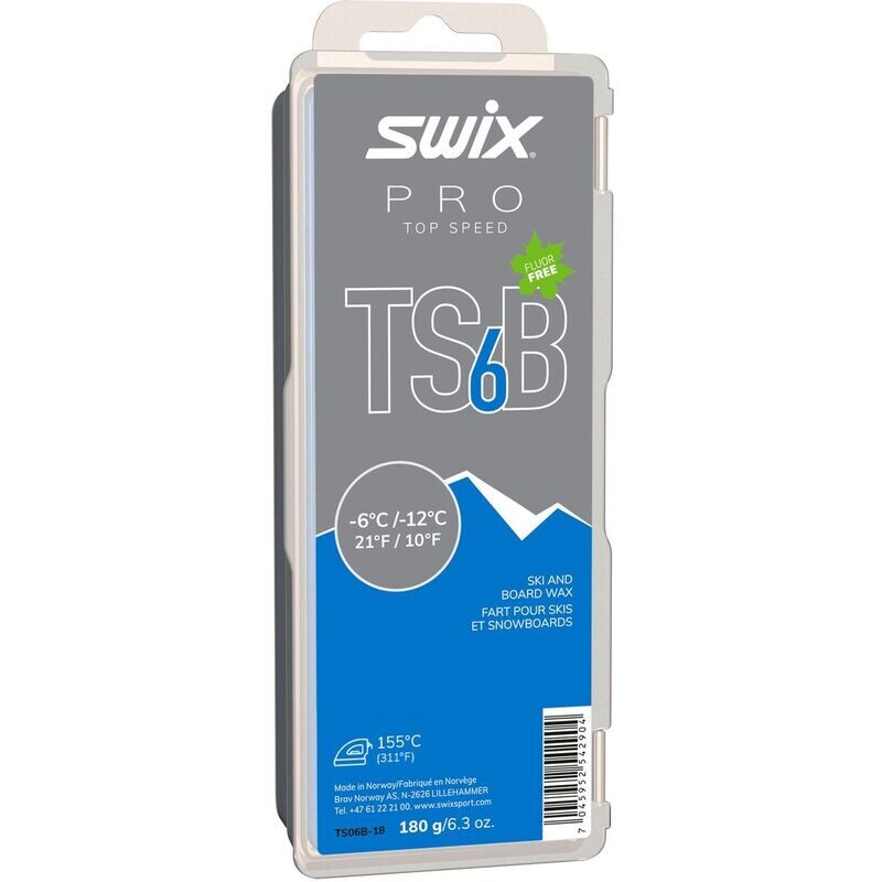 SWIX TS6 BLACK GLIDE WAX 180G