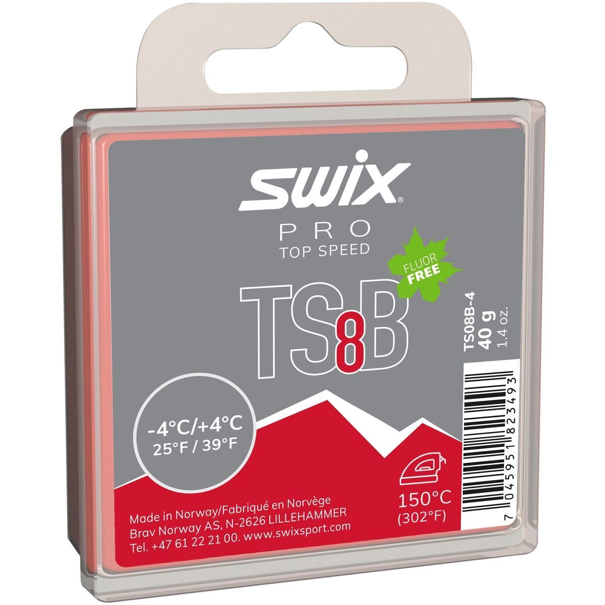 SWIX TS8 BLACK GLIDE WAX 40G