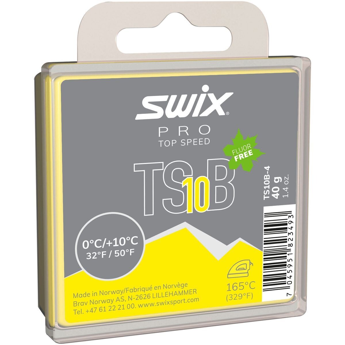 SWIX TS10 BLACK GLIDE WAX 40G