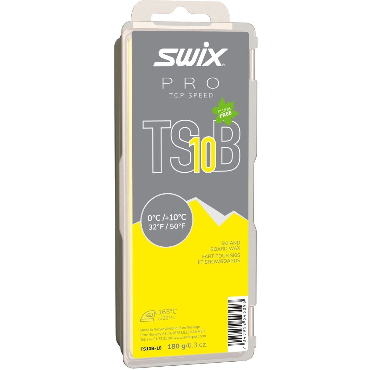 SWIX TS10 BLACK GLIDE WAX 180G