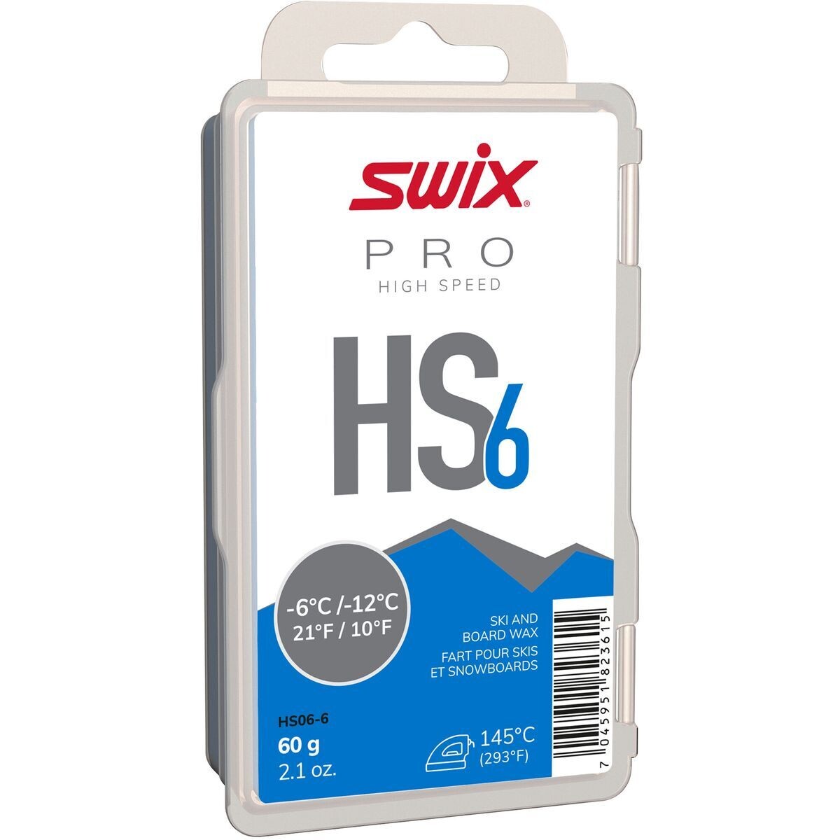 SWIX HS6 BLUE GLIDE WAX 60G