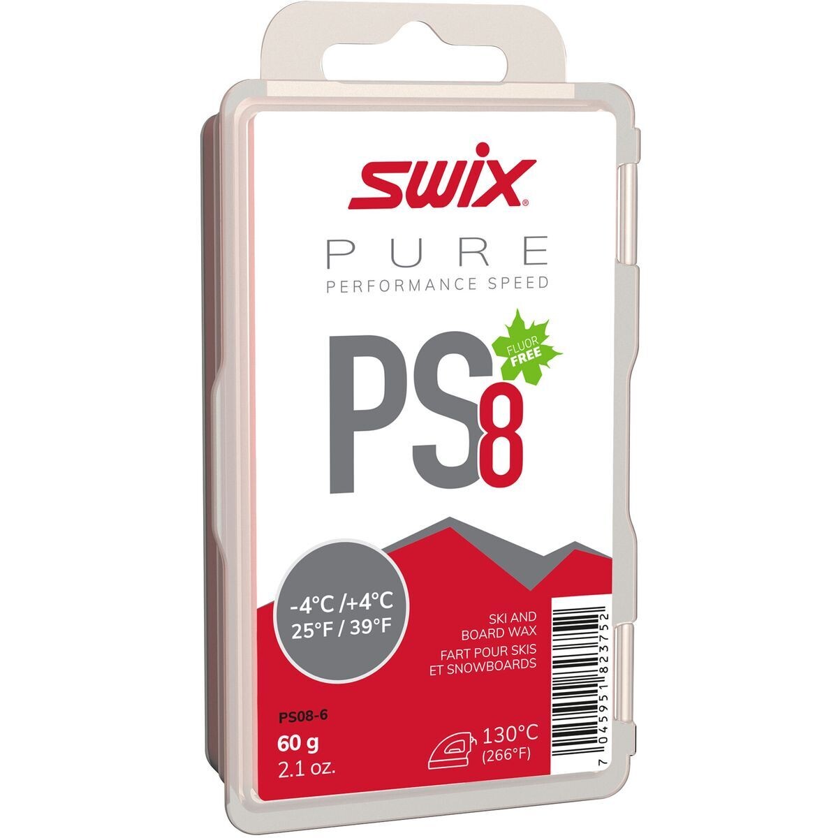 SWIX PS8 RED GLIDE WAX 60G