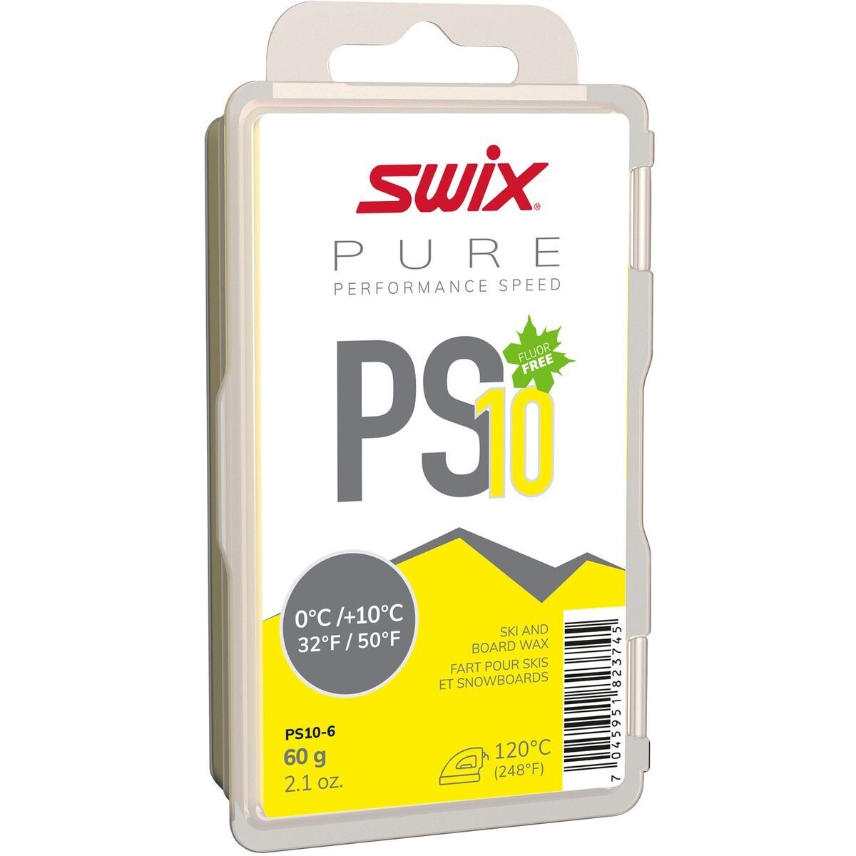 SWIX PS10 YELLOW GLIDE WAX 60G