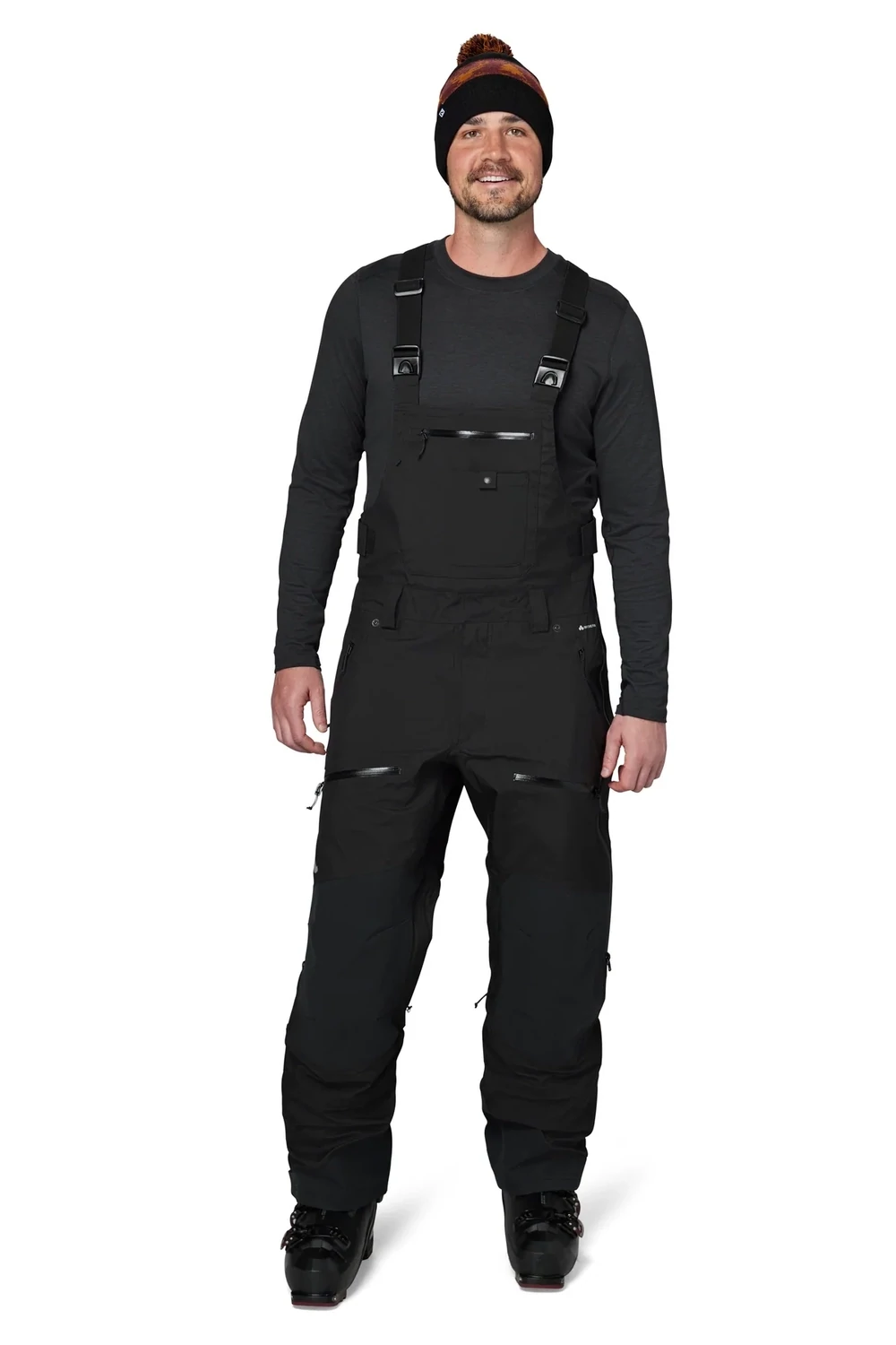FLYLOW BAKER PERM BIB 23/24 MEN, Color: BLACK, Size: M