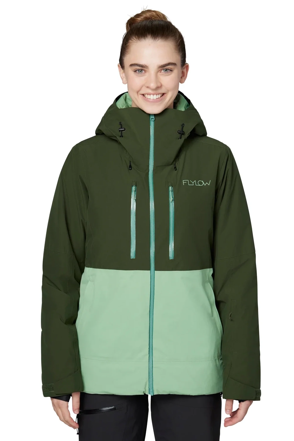 FLYLOW AVERY JACKET 23/24 WOMEN, Color: PINE/SEAGLASS, Size: M